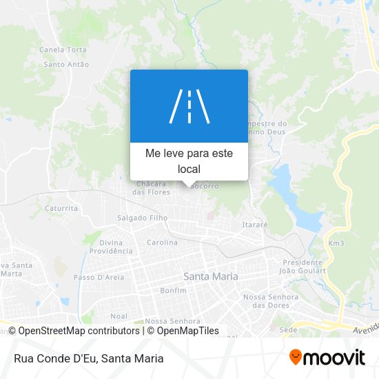 Rua Conde D'Eu mapa