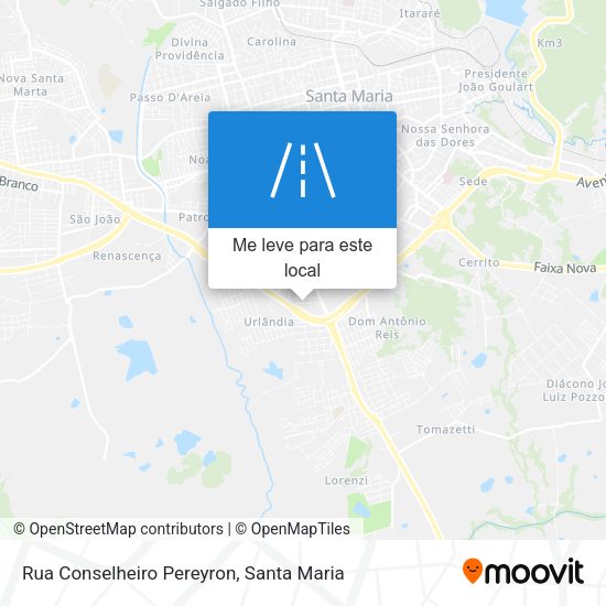 Rua Conselheiro Pereyron mapa