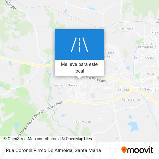 Rua Coronel Firmo De Almeida mapa