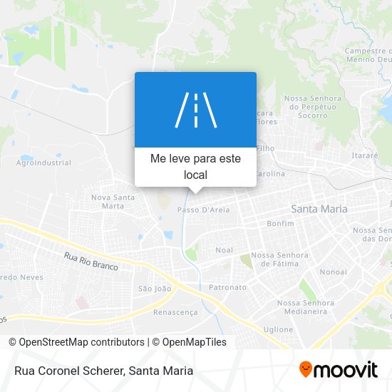 Rua Coronel Scherer mapa