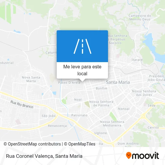 Rua Coronel Valença mapa