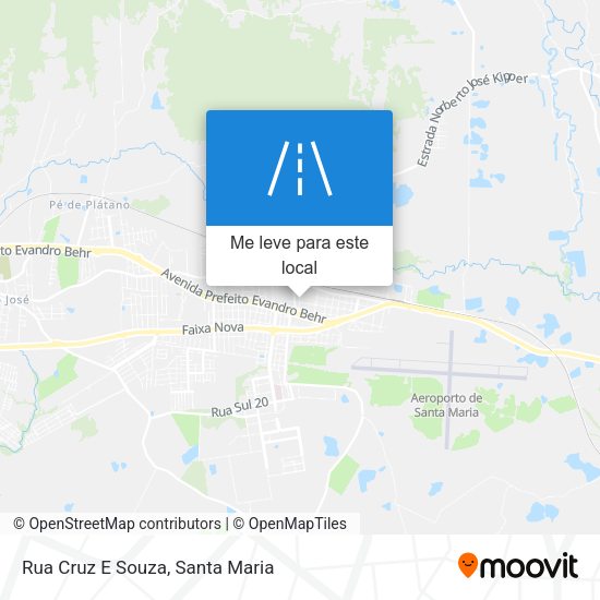 Rua Cruz E Souza mapa
