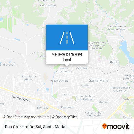 Rua Cruzeiro Do Sul mapa