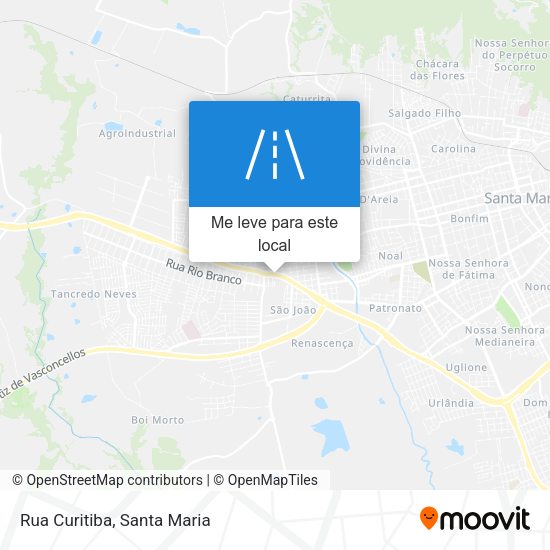 Rua Curitiba mapa