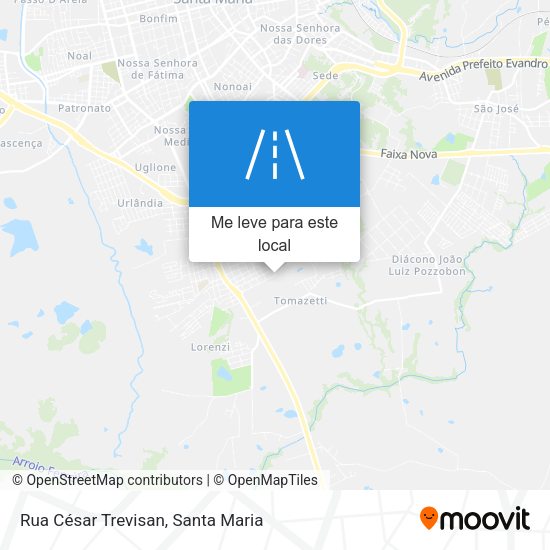 Rua César Trevisan mapa