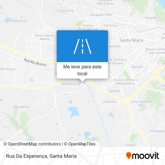 Rua Da Esperança mapa