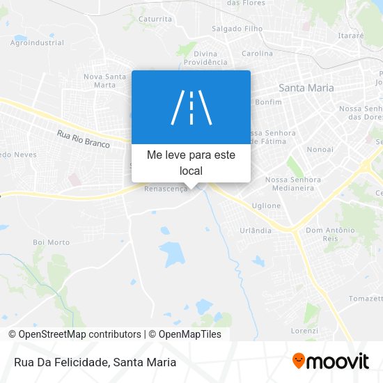 Rua Da Felicidade mapa