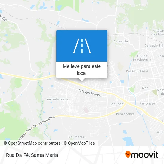 Rua Da Fé mapa
