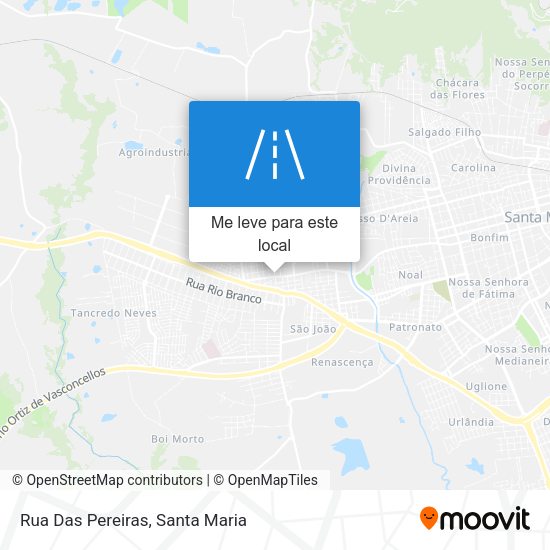 Rua Das Pereiras mapa