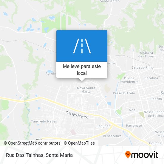 Rua Das Tainhas mapa