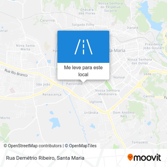 Rua Demétrio Ribeiro mapa