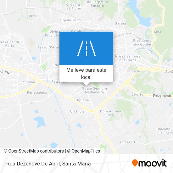 Rua Dezenove De Abril mapa