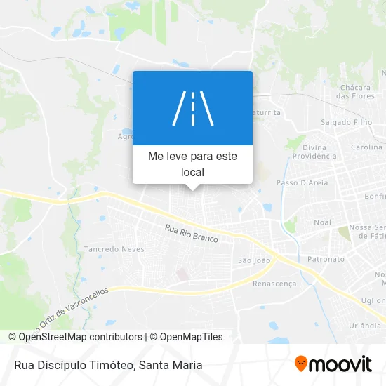 Rua Discípulo Timóteo mapa