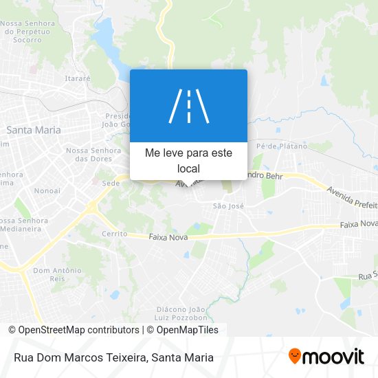 Rua Dom Marcos Teixeira mapa