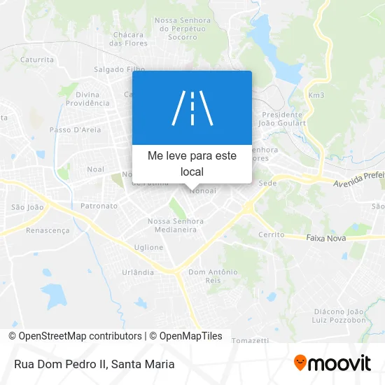 Rua Dom Pedro II mapa