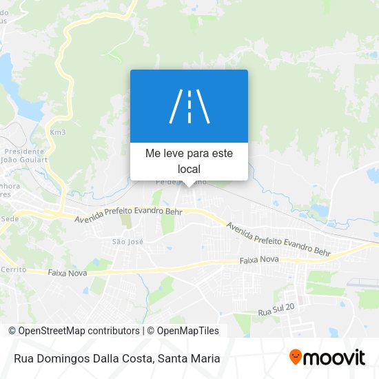 Rua Domingos Dalla Costa mapa