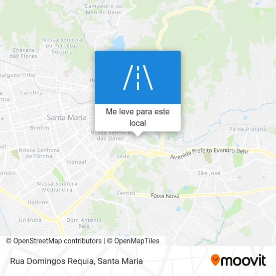 Rua Domingos Requia mapa