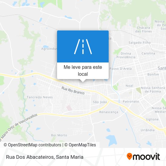 Rua Dos Abacateiros mapa