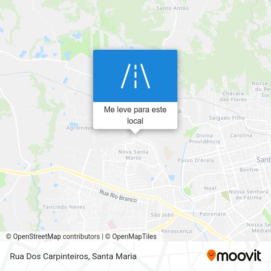Rua Dos Carpinteiros mapa