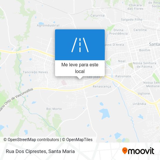 Rua Dos Ciprestes mapa
