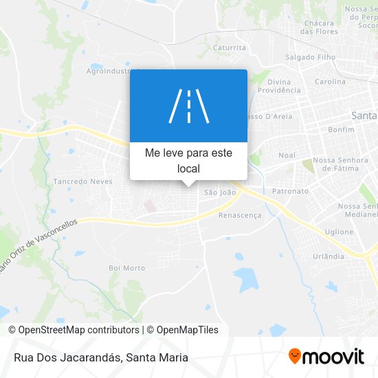 Rua Dos Jacarandás mapa