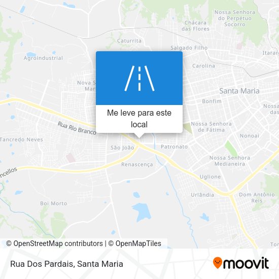 Rua Dos Pardais mapa