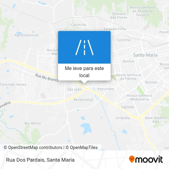 Rua Dos Pardais mapa