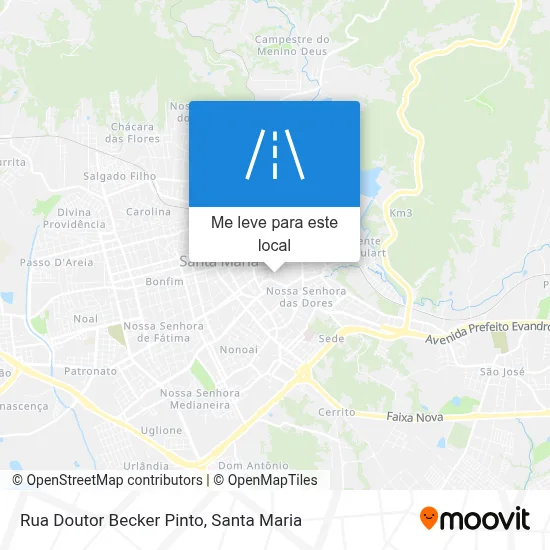 Rua Doutor Becker Pinto mapa