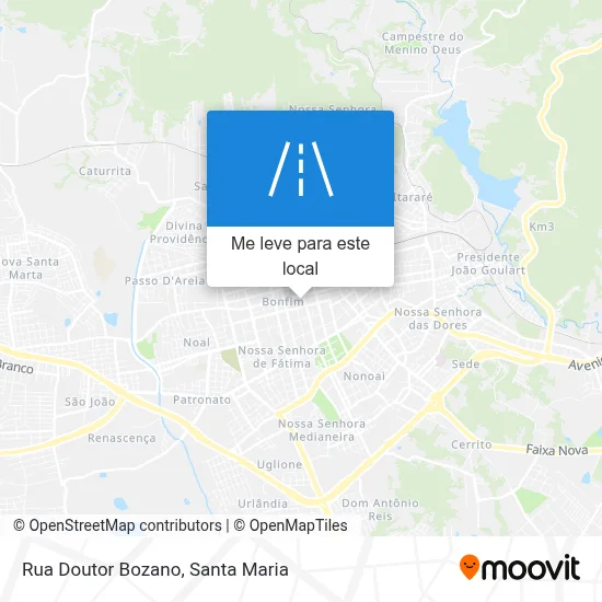 Rua Doutor Bozano mapa