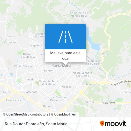 Rua Doutor Pantaleão mapa