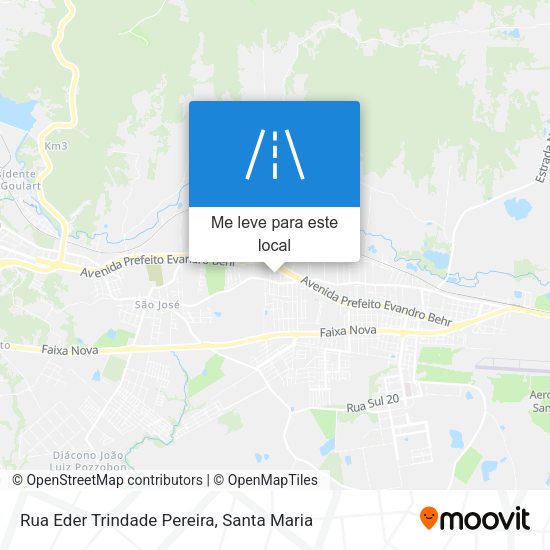 Rua Eder Trindade Pereira mapa