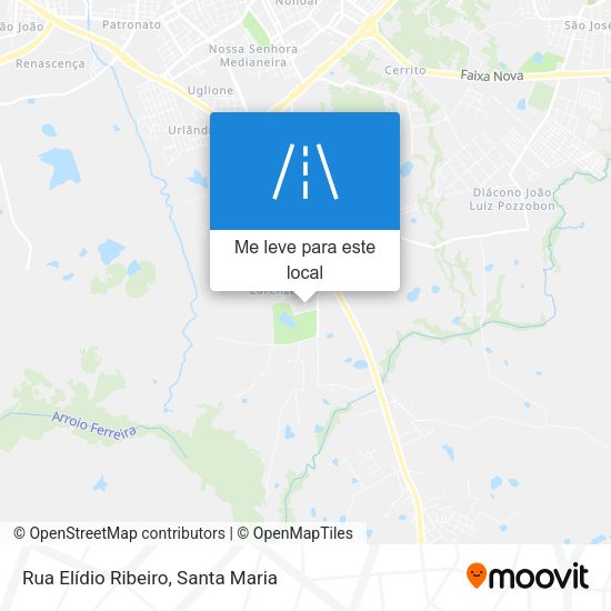 Rua Elídio Ribeiro mapa