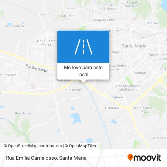 Rua Emília Carnelosso mapa