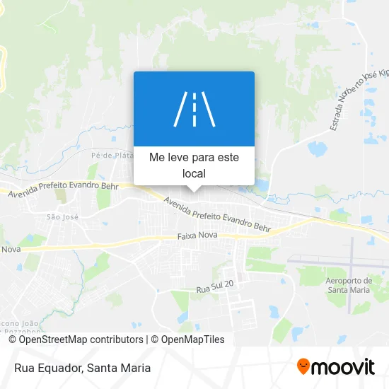 Rua Equador mapa