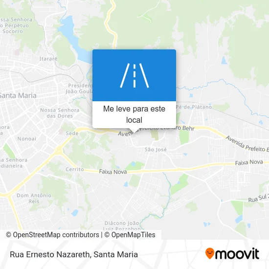 Rua Ernesto Nazareth mapa