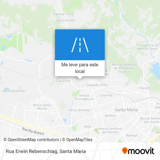 Rua Erwin Rebenschlag mapa