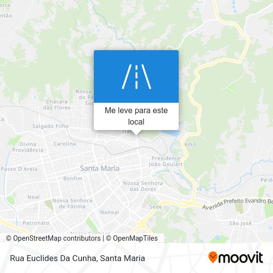 Rua Euclides Da Cunha mapa