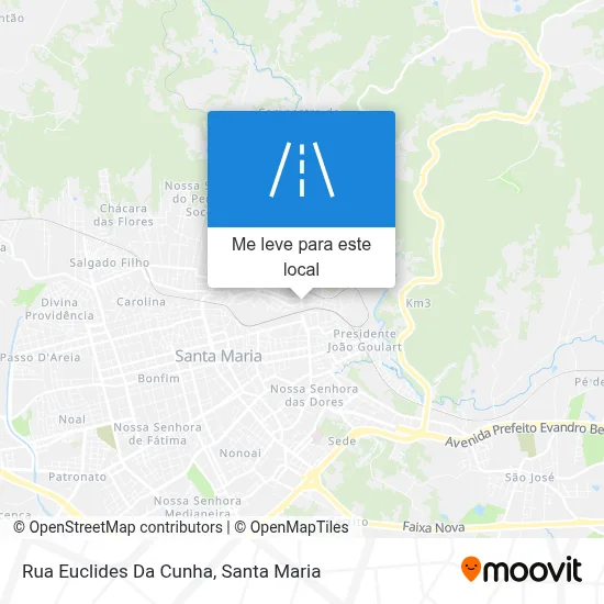 Rua Euclides Da Cunha mapa