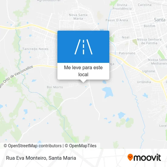 Rua Eva Monteiro mapa