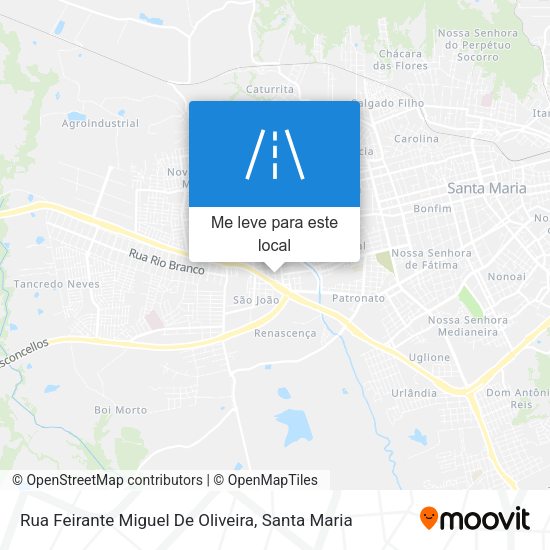 Rua Feirante Miguel De Oliveira mapa
