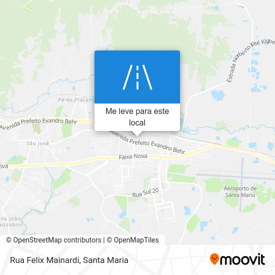 Rua Felix Mainardi mapa