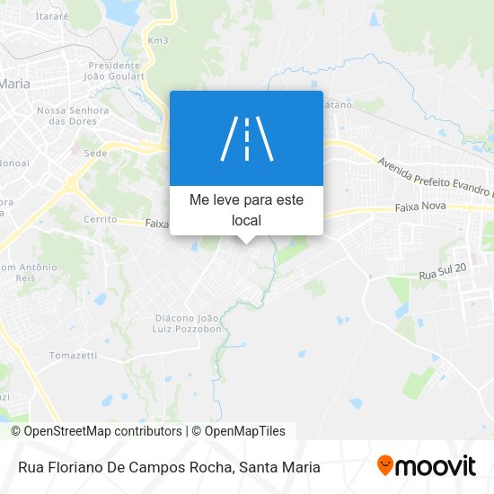 Rua Floriano De Campos Rocha mapa