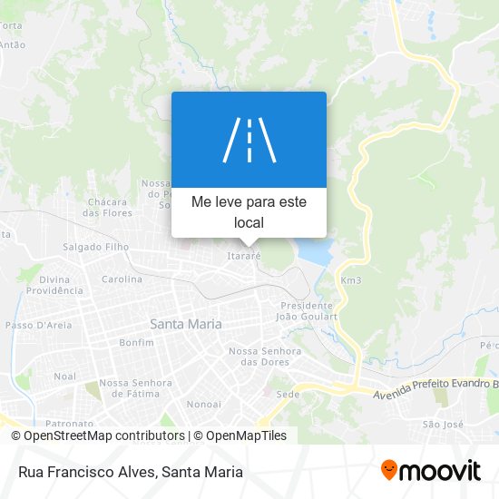 Rua Francisco Alves mapa