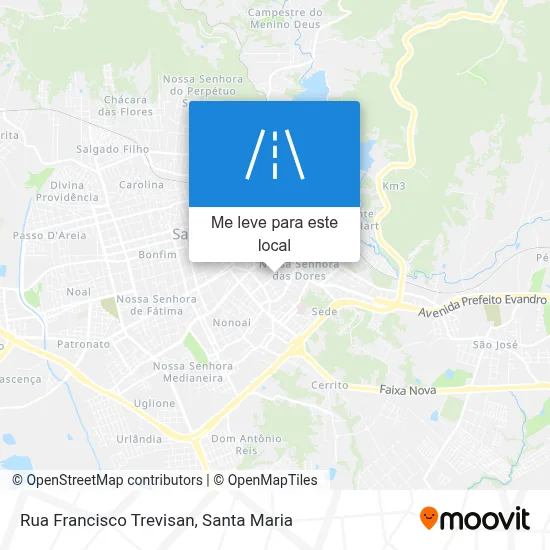 Rua Francisco Trevisan mapa
