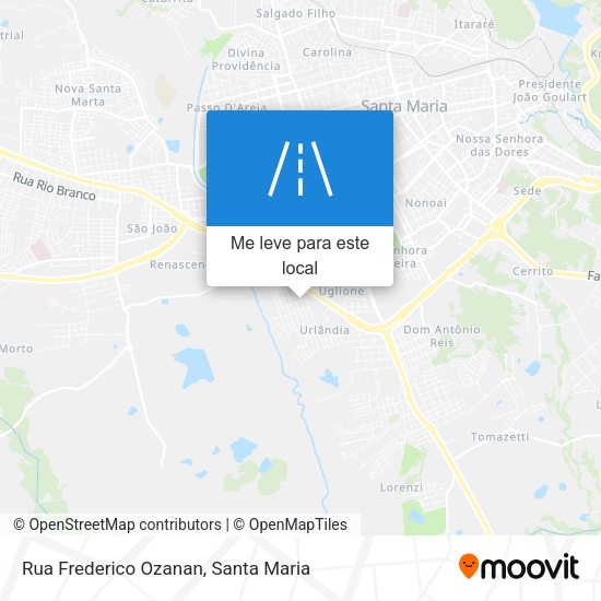 Rua Frederico Ozanan mapa