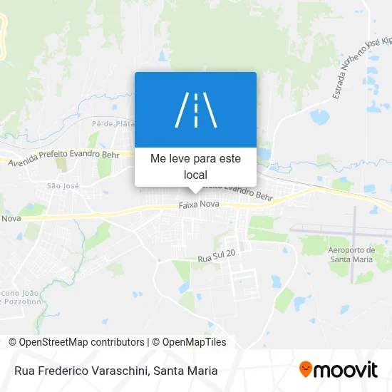 Rua Frederico Varaschini mapa