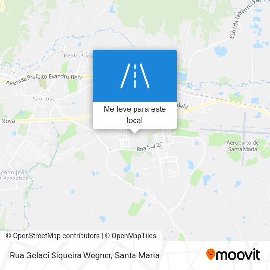 Rua Gelaci Siqueira Wegner mapa