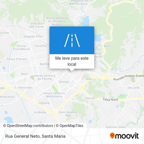 Rua General Neto mapa