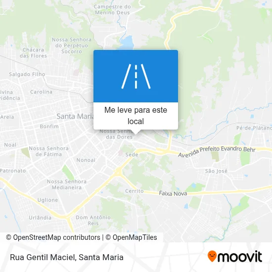 Rua Gentil Maciel mapa