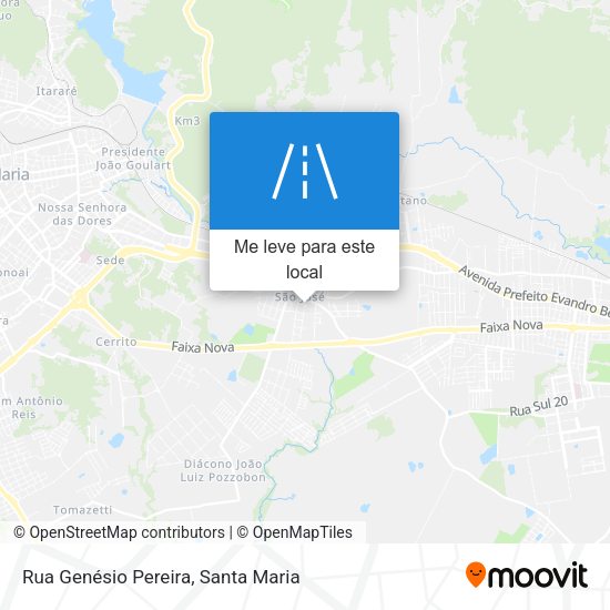 Rua Genésio Pereira mapa